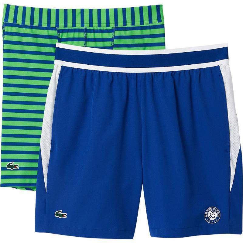 Calções Lacoste Roland Garros azul branco verde