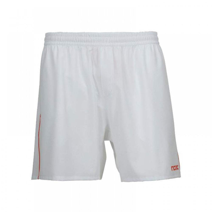 Shorts Nox Team Branco Logotipo Vermelho