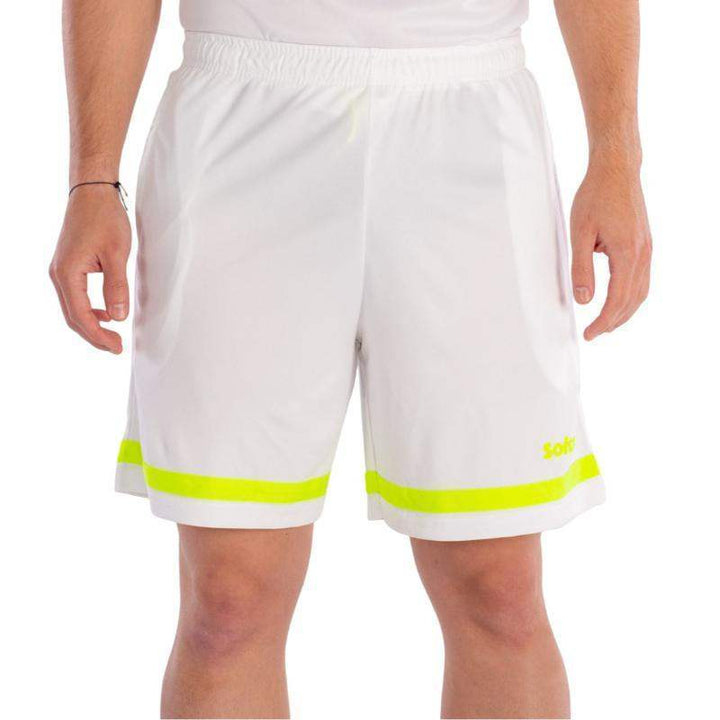 Calções Softee Primax Branco Amarelo Fluor