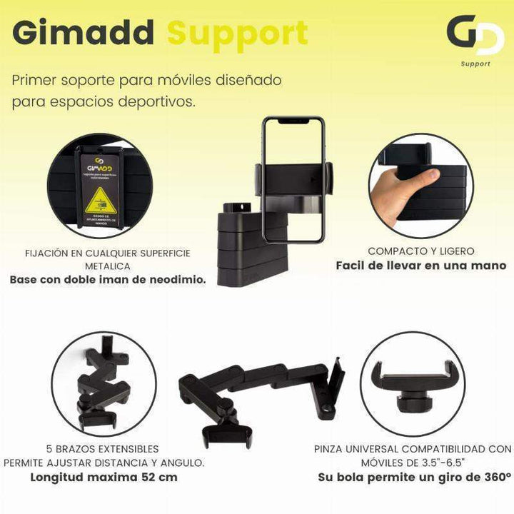 Suporte móvel Gimadd Support Pro amarelo