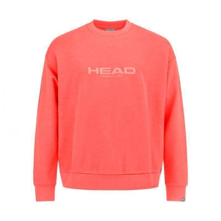 Head Motion Crewneck Coral Sweatshirt