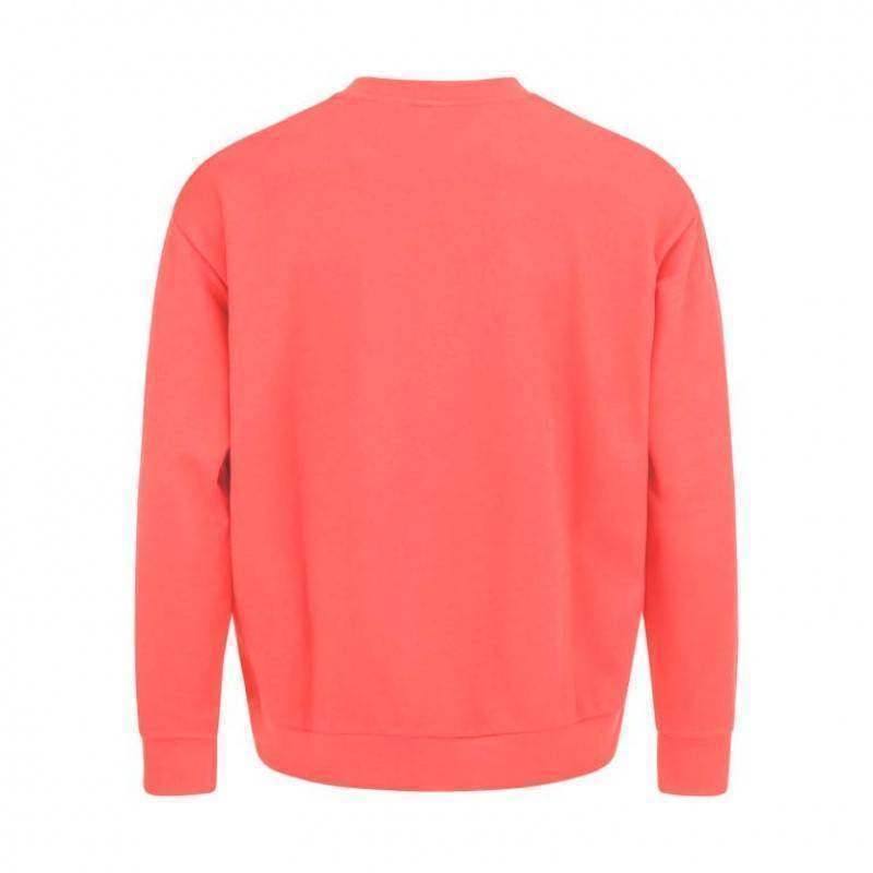 Head Motion Crewneck Coral Sweatshirt