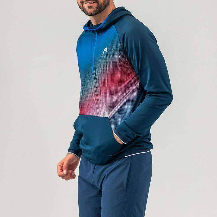 Head TopSpin Dark Blue Print Vision Sweatshirt