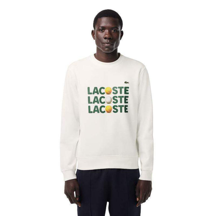 Lacoste Plush White Sweatshirt