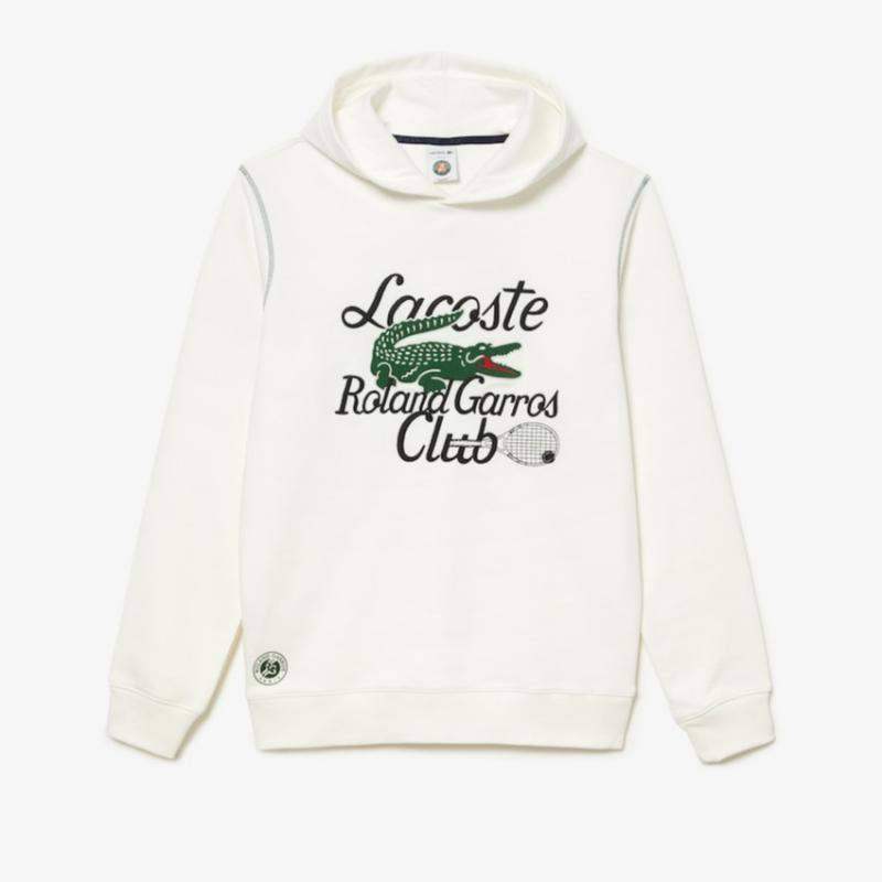 Lacoste Sport Roland Garros Edition White Sweatshirt Unisex