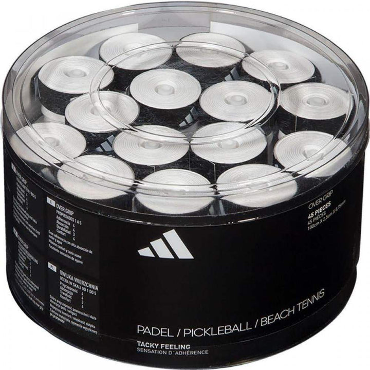 Adidas Drum 45 Overgrips Tacky Feeling White