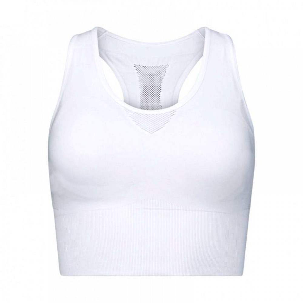 Top Head Flex Seamless Bra White