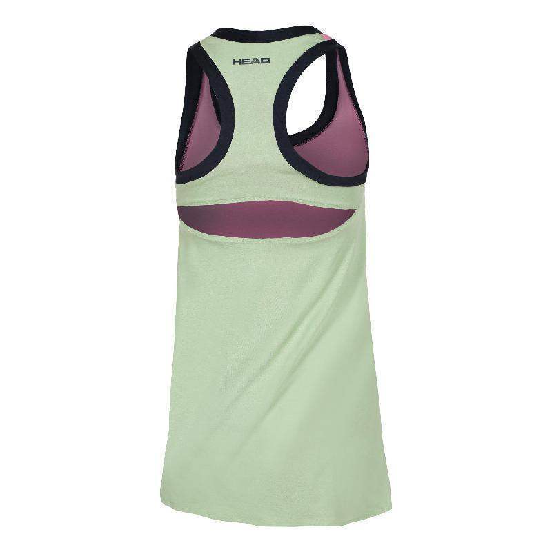 Head Play Tech Vestido Rosa Verde