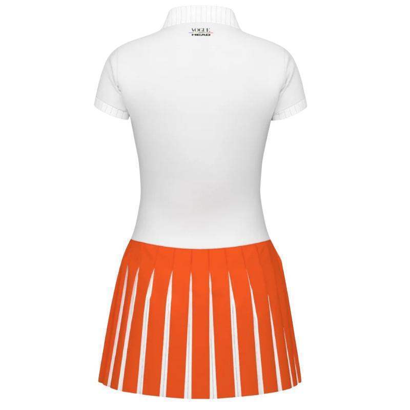 Head Vestido Vogue Branco Laranja