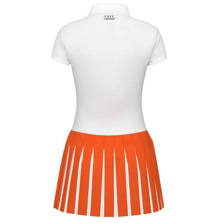 Head Vestido Vogue Branco Laranja