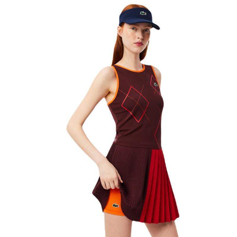 Lacoste Ultra Dry Dress Burgundy Orange