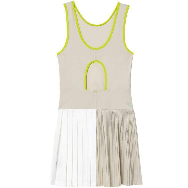 Vestido Lacoste Ultra Dry Gris Blanco Amarillo