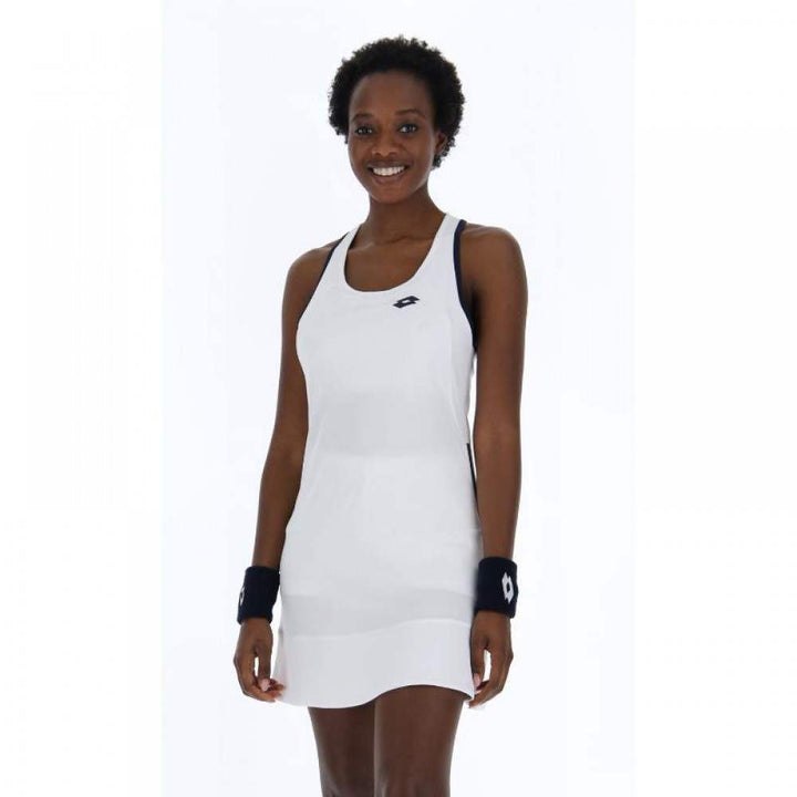 Vestido Lotto Squadra II Branco Brilhante Preto