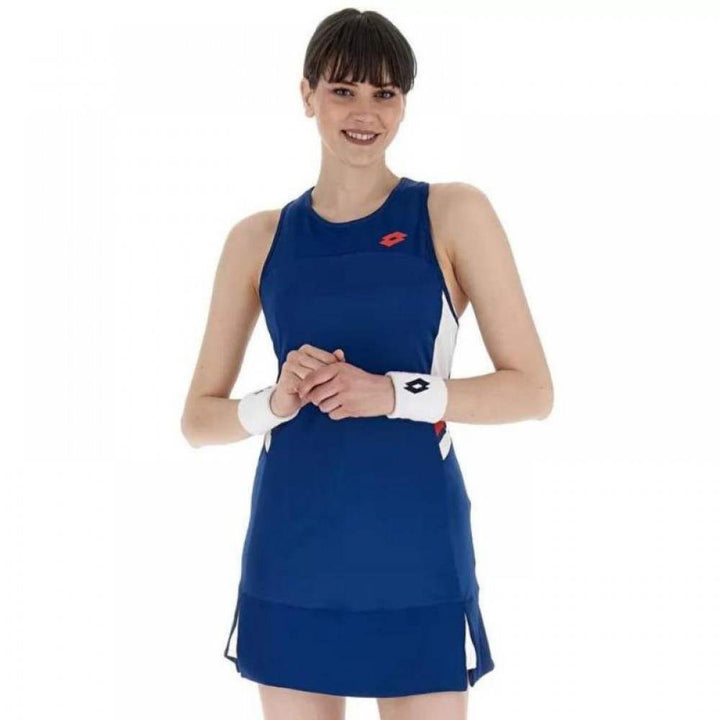 Vestido Lotto Squadra III Azul Vermelho