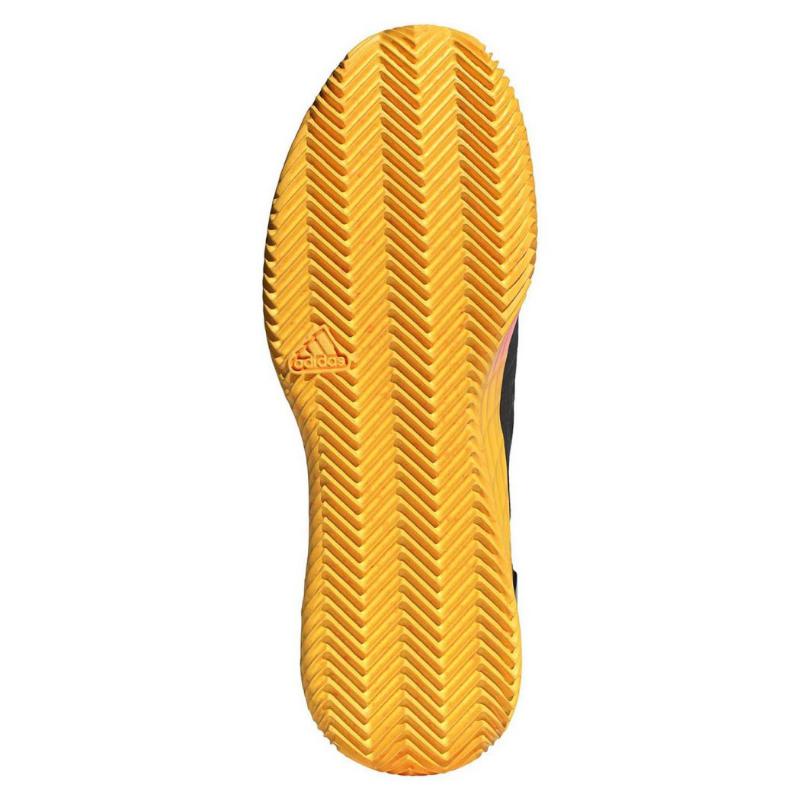 Adidas Adizero Ubersonic 4.1 Clay Preto Prata Laranja