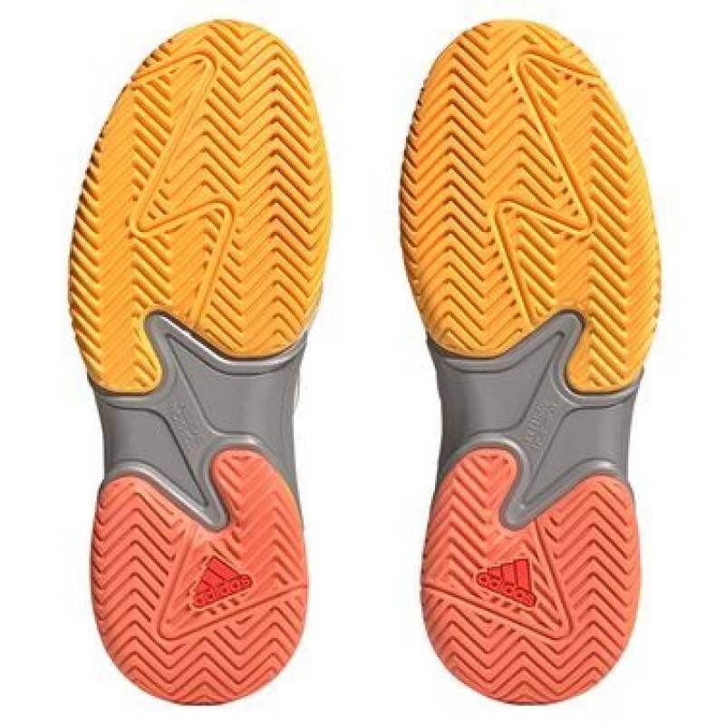 Zapatillas Adidas Barricade Blanco Roto Naranja Fluor