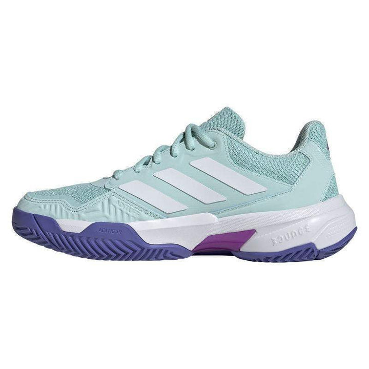 Tênis feminino Adidas CourtJam Control 3 Aqua branco