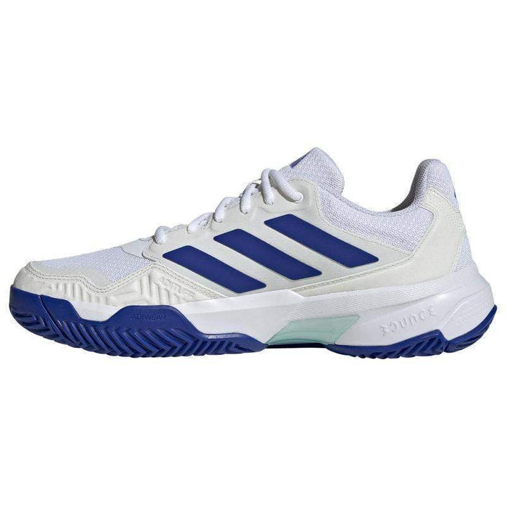 Adidas CourtJam Control 3 Shoes White Aqua Blue