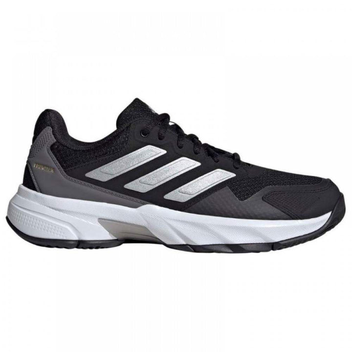 Zapatillas Adidas CourtJam Control 3 Negro Plata Gris Mujer