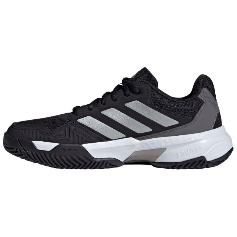 Adidas CourtJam Control 3 Black Silver Gray Women's Shoes