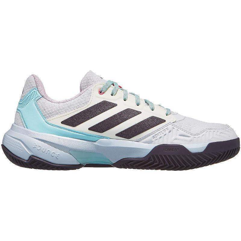 Adidas CourtJam Control Clay White Blue Aqua Shoes
