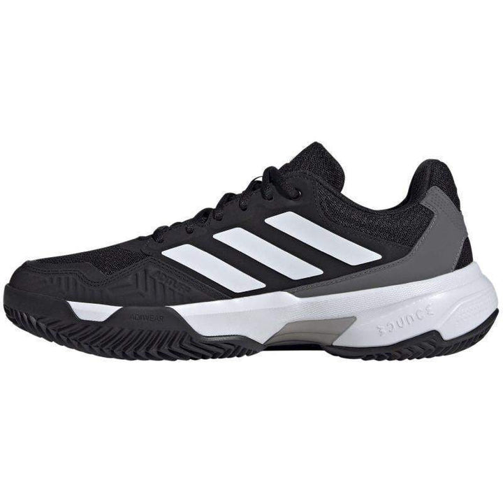 Adidas CourtJam Control Clay Shoes Black White Gray