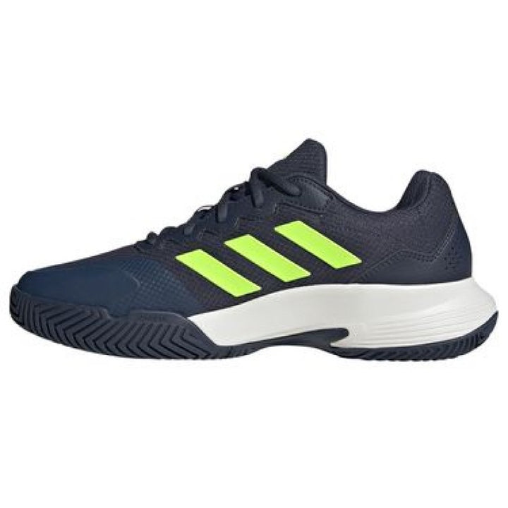 Adidas GameCourt 2.0 Dark Blue Lime White Shoes
