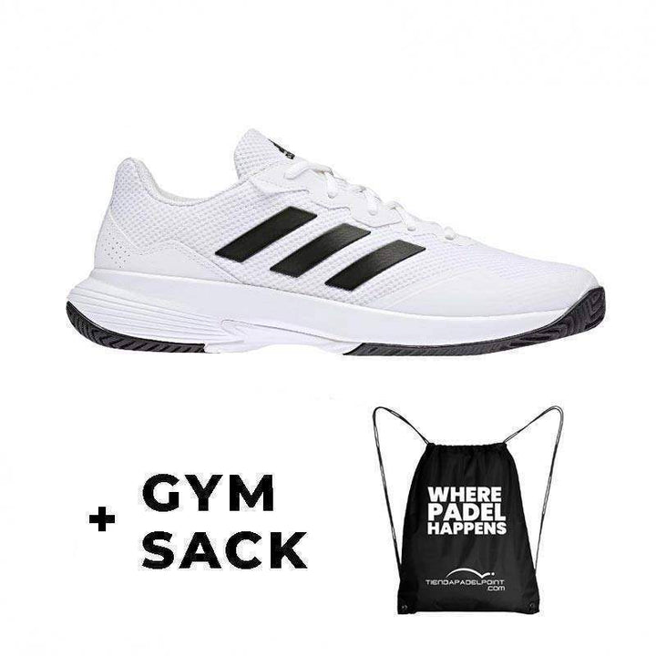 Adidas Gamecourt 2 White Black Sneakers