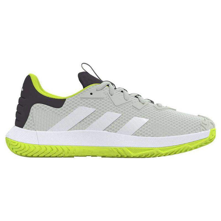 Tênis Adidas Solematch Control Branco Verde Limão
