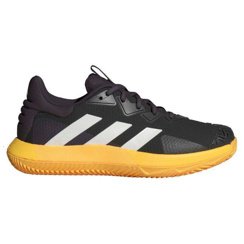 Zapatillas Adidas Solematch Control Clay Negro Plata Naranja