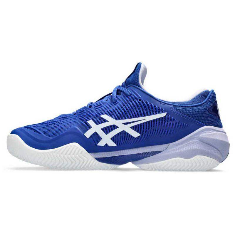 Asics Court FF 3 Novak Blue Asics White Shoes