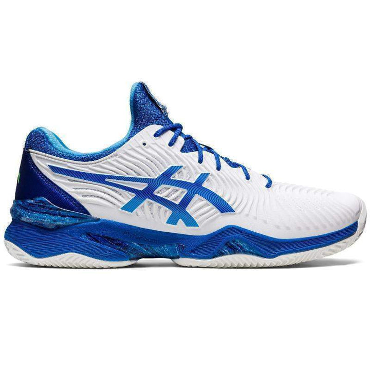 Asics Court FF Clay Novak White Blue Shoes