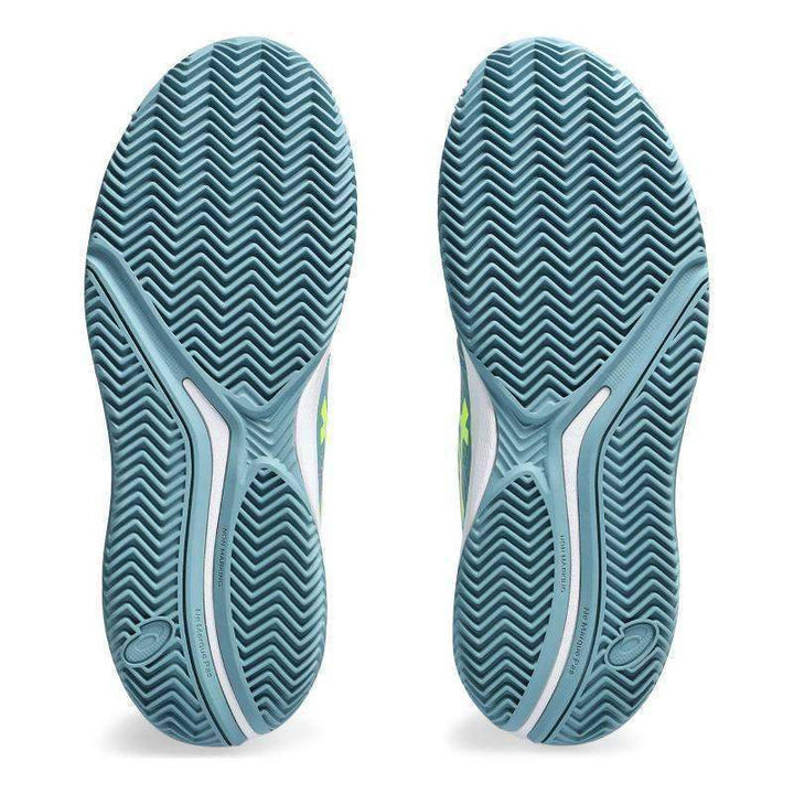 Asics Gel Challenger 14 Clay Gray Blue Yellow Neon Women's Running Shoes
