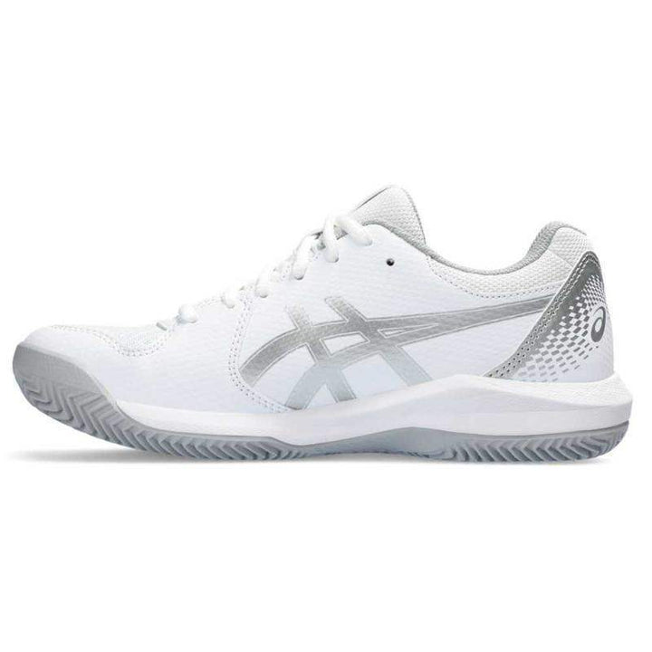 Tênis Asics Gel Dedicate 8 Clay Branco Prata Feminino