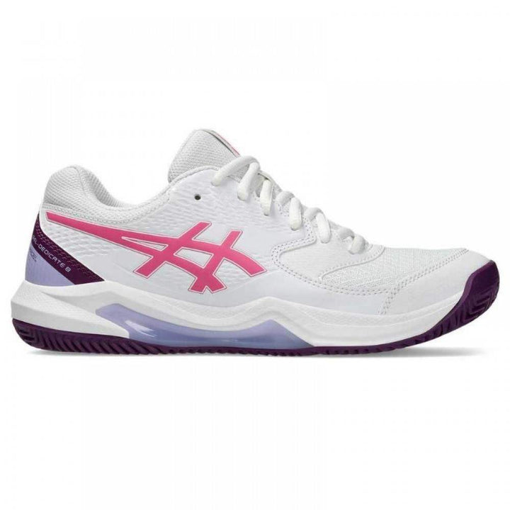 Asics Gel Dedicate 8 Padel White Dragon Fruit Women's Shoes