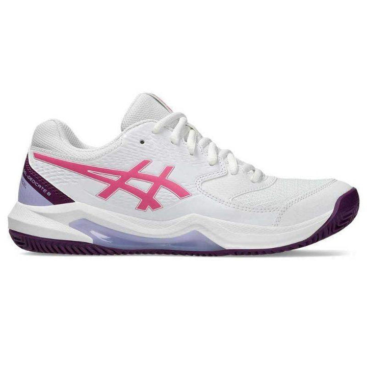 Asics Gel Dedicate 8 Padel White Dragon Fruit Women's Shoes