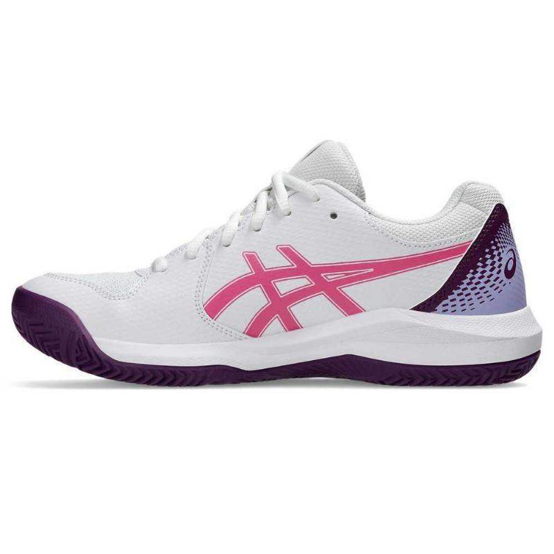 Tênis Asics Gel Dedicate 8 Padel Branco Dragon Fruit Feminino