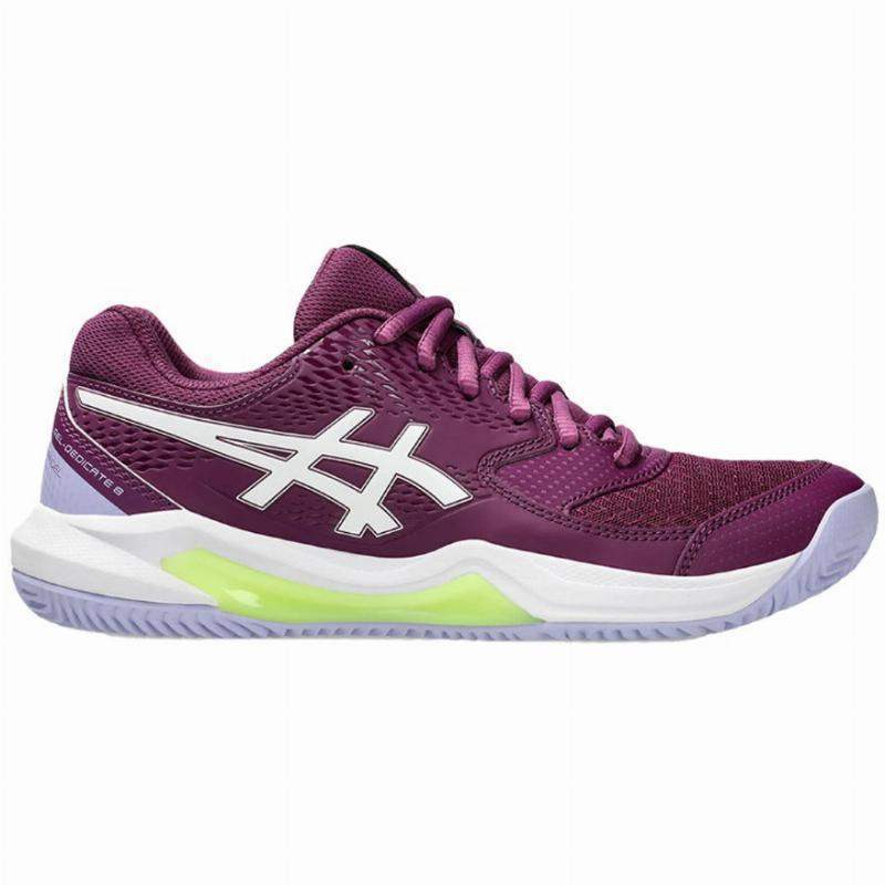 Tênis Asics Gel Dedicate 8 Padel Intense Mauve Branco Feminino