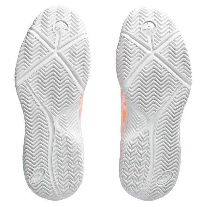 Tênis Asics Gel Dedicate 8 Padel Laranja Branco Feminino