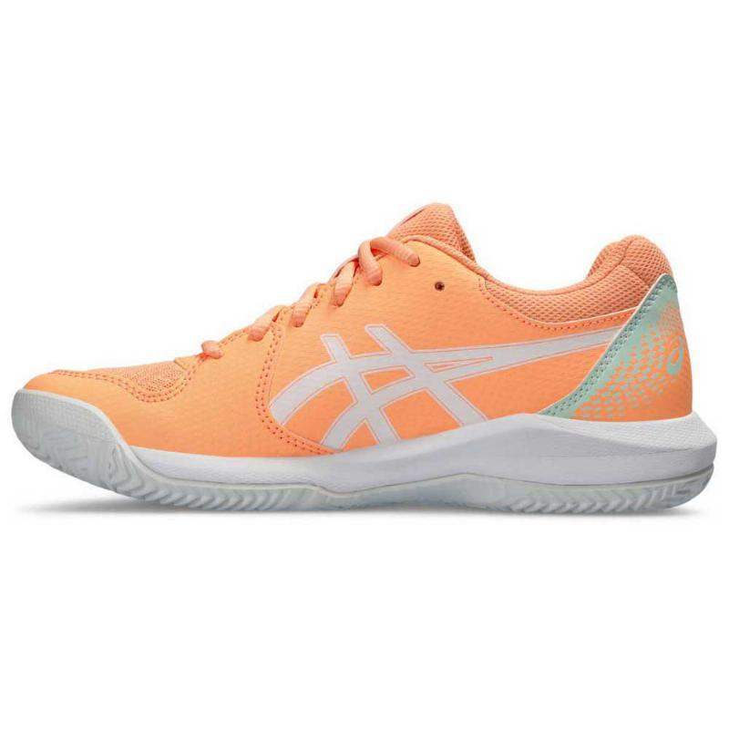 Tênis Asics Gel Dedicate 8 Padel Laranja Branco Feminino