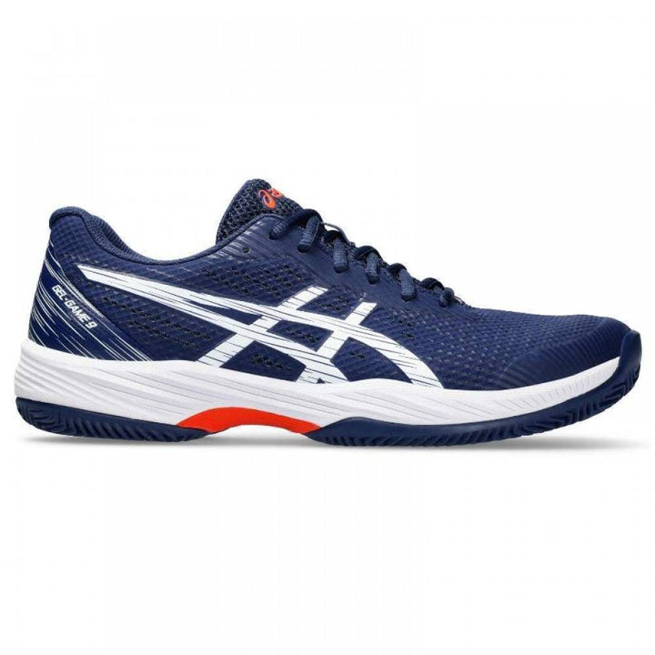 Asics Gel Game 9 Clay Navy Blue White Shoes