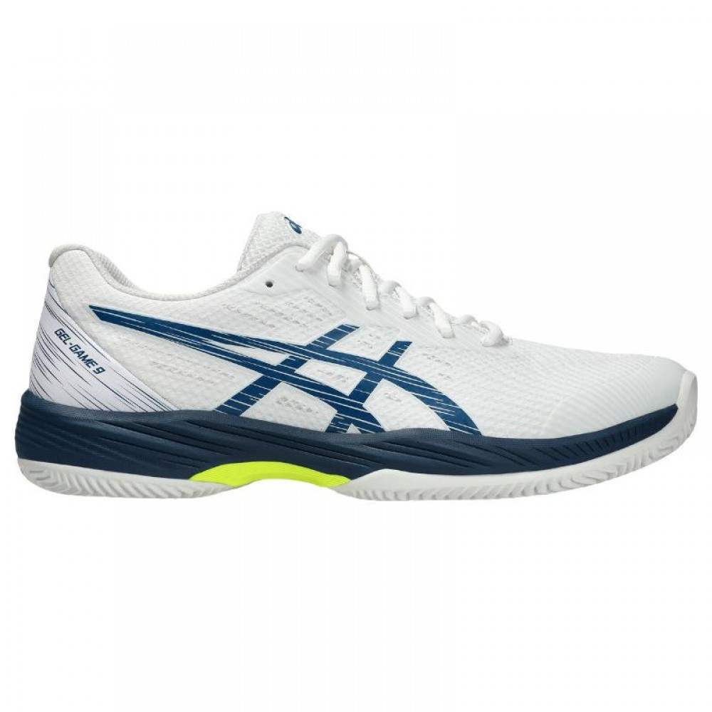 Asics Tênis Gel Game 9 Clay Branco Azul Mako