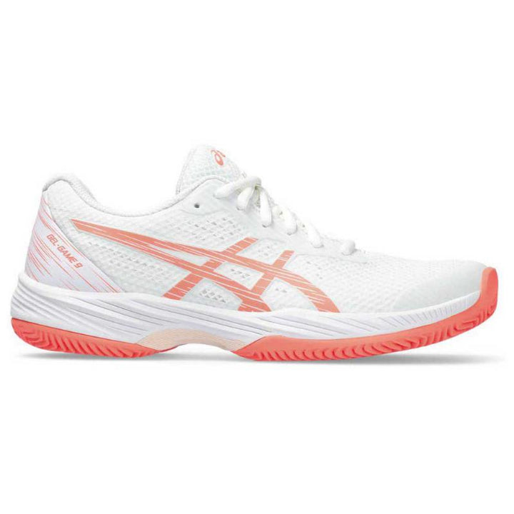 Asics Gel Game 9 Clay White Coral Women's Shoes