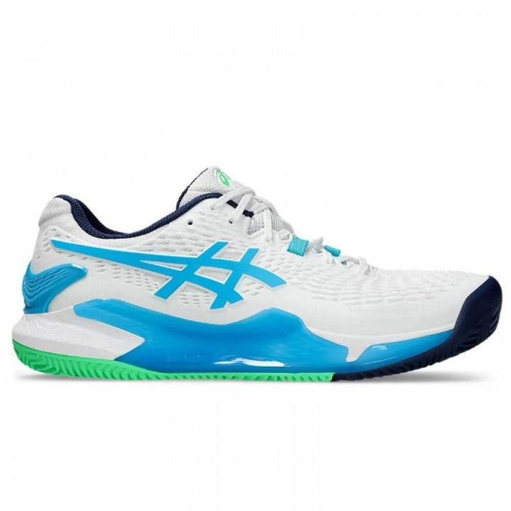 Asics Tênis Gel-Resolution 9 Clay Branco Aqua