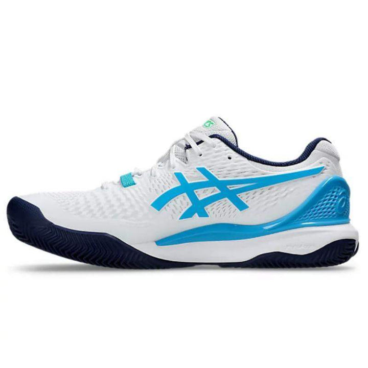 Asics Tênis Gel-Resolution 9 Clay Branco Aqua