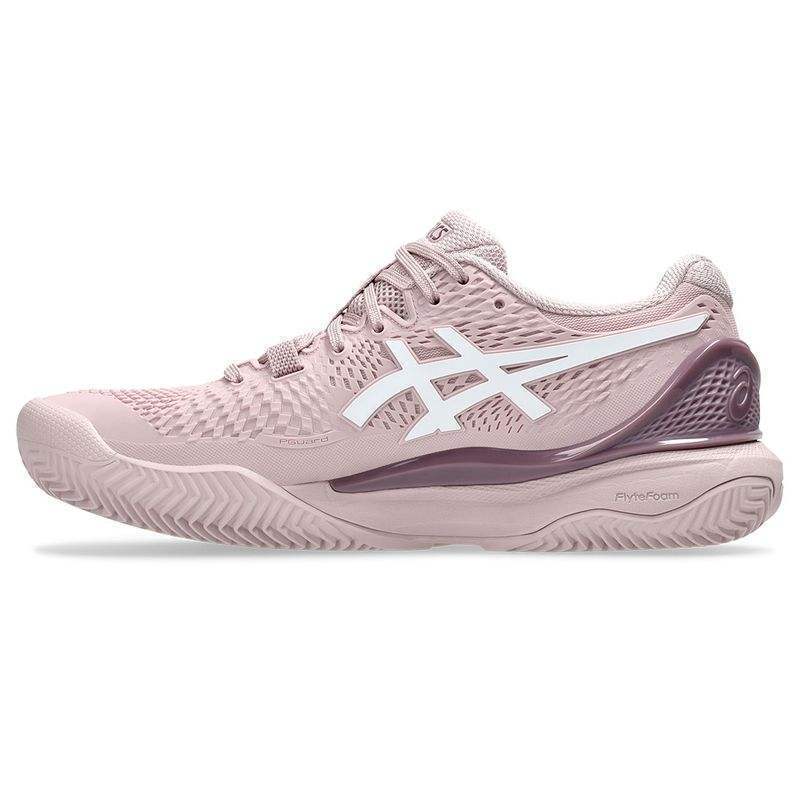 Tênis Asics Gel-Resolution 9 Clay Rosa Branco Feminino