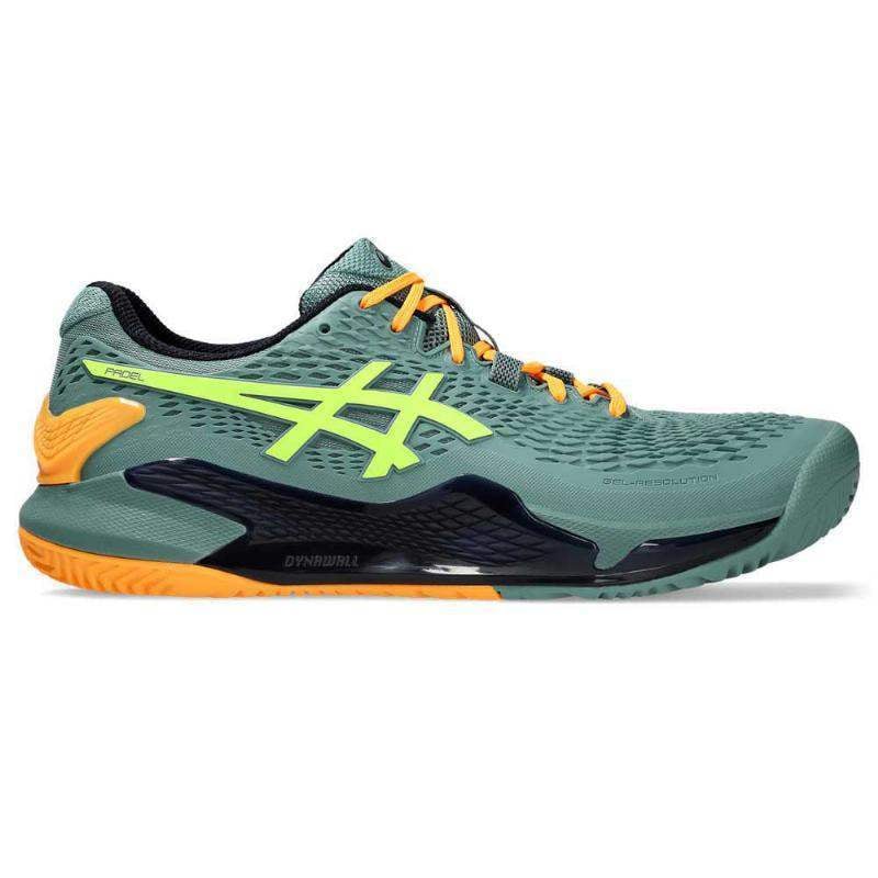 Asics Gel Resolution 9 Padel Celadon Yellow Shoes