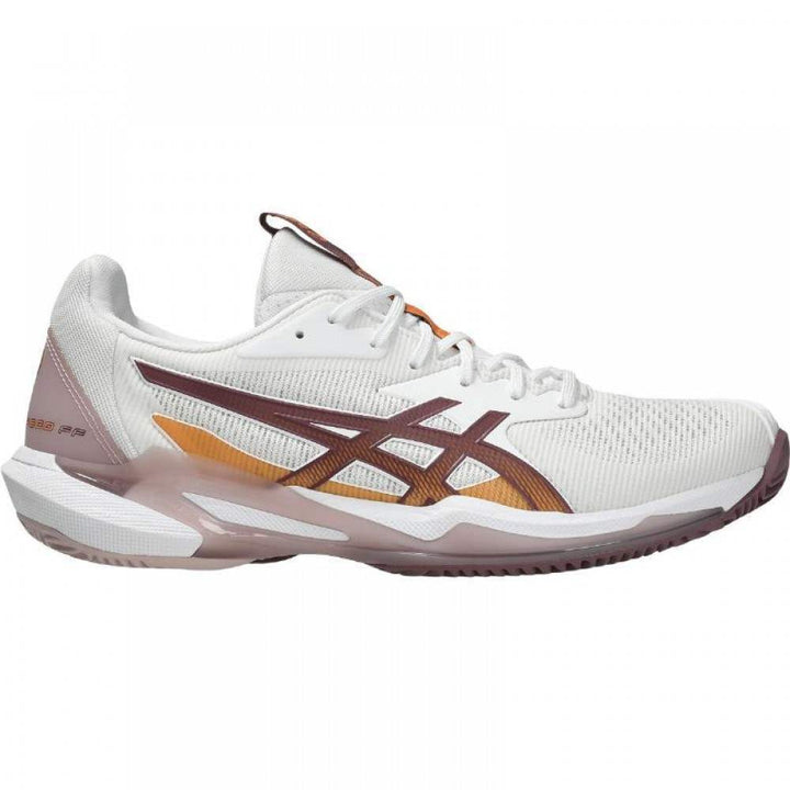 Tênis de corrida feminino Asics Solution Speed ​​FF 3 Clay White Mauve