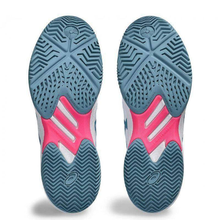 Asics Solution Swift FF White Gray Blue Women's Running Shoes