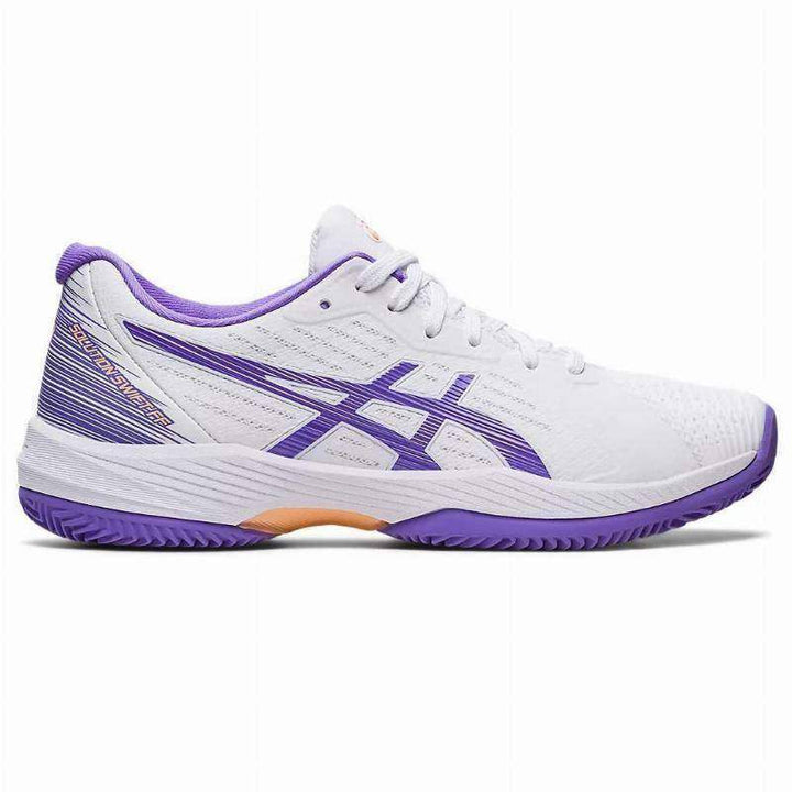 Tênis de corrida feminino Asics Solution Swift FF Clay Amethyst branco